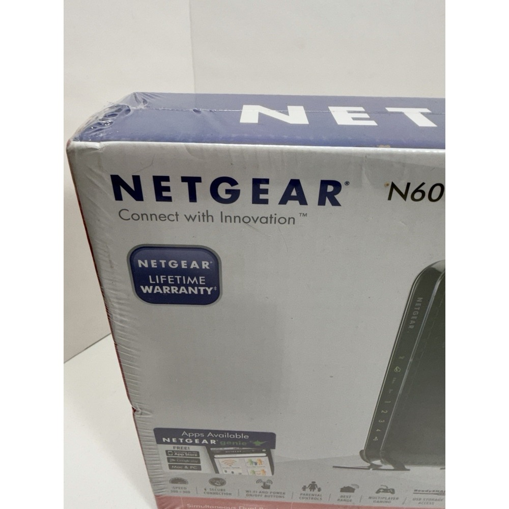 NEW NETGEAR Wi-Fi Router Wireless N600 Dual Band Router New Sealed - Picture 3 of 9